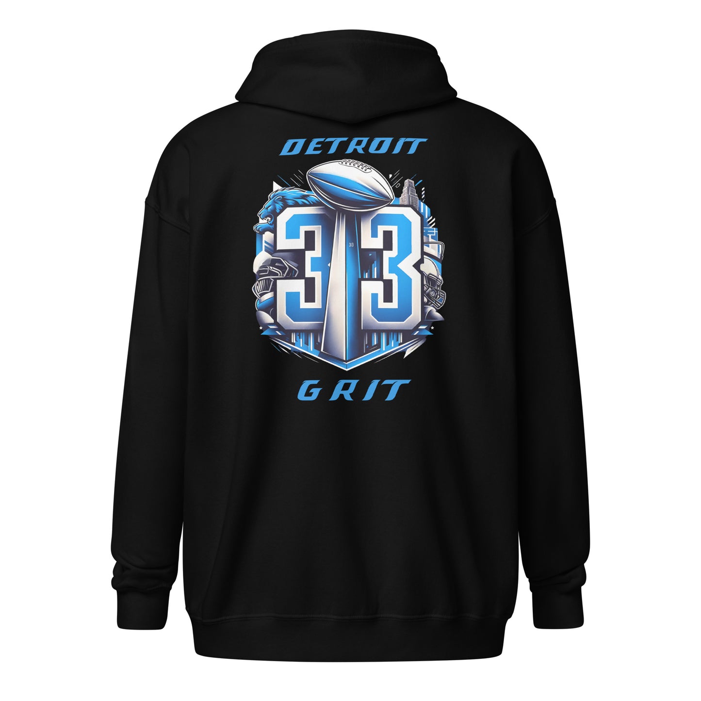 New" Detroit Grit Unisex heavy blend zip hoodie